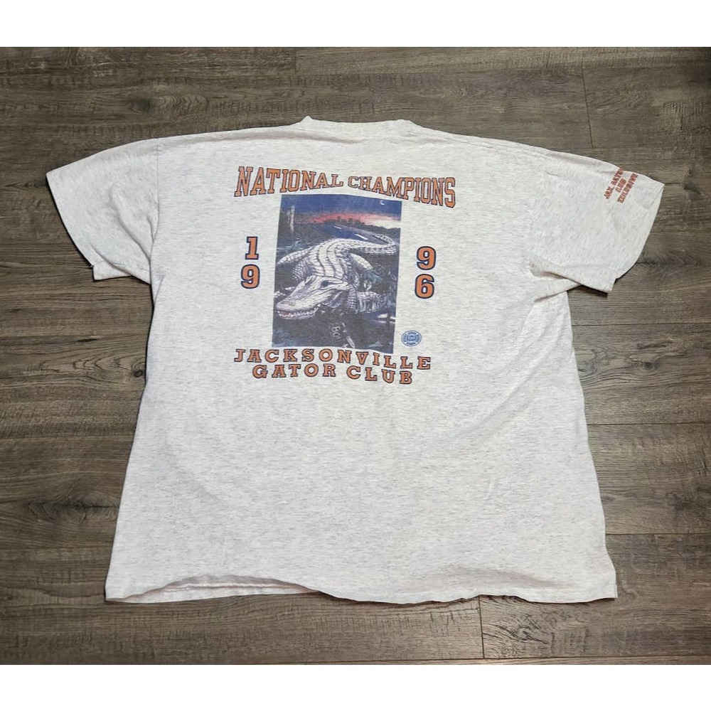 Vintage 90s 1996 University of Florida NCAA  Jacksonville Gator Club T Shirt XXL